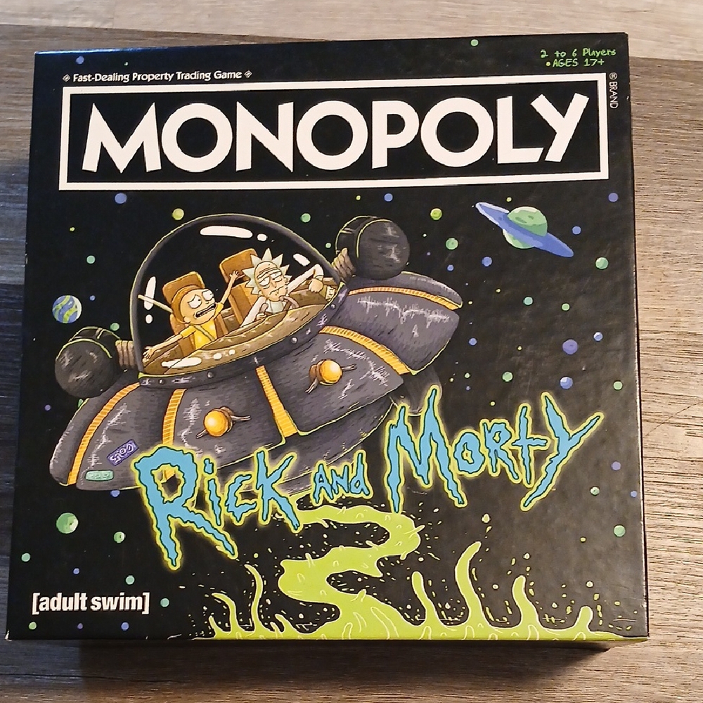 Rick and Morty Board Game - Black